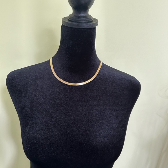 Jennifer Zeuner 14K Gold Plated Herringbone 16” Chain with 2”Extender! - Picture 4 of 8